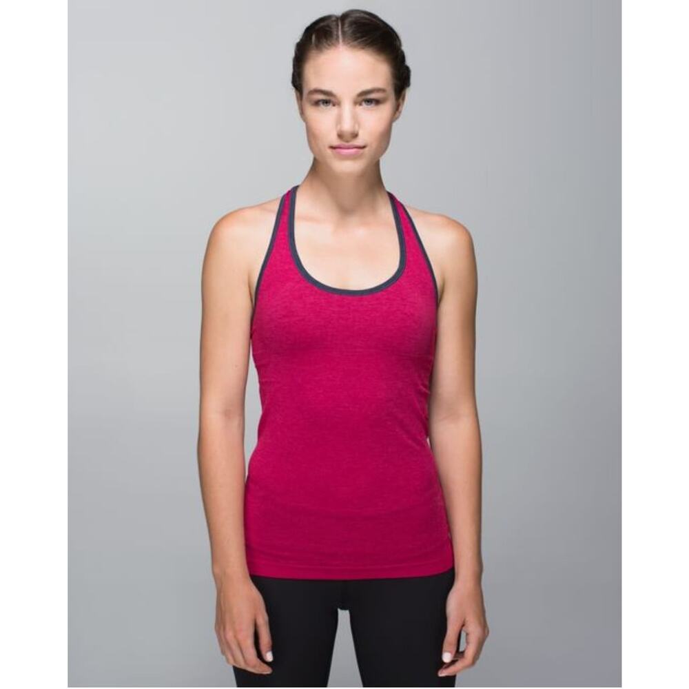 Lululemon Women's Ebb & Flow Racerback Red Tank Top Size 6
